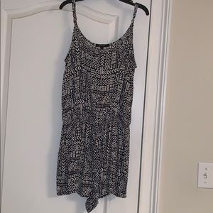 Black and white romper
